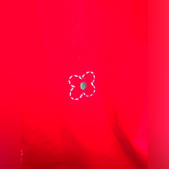 Florence Eiseman Velvet Red Dress Empire Waist Short Sleeves Christmas Party Fun - Picture 3 of 6